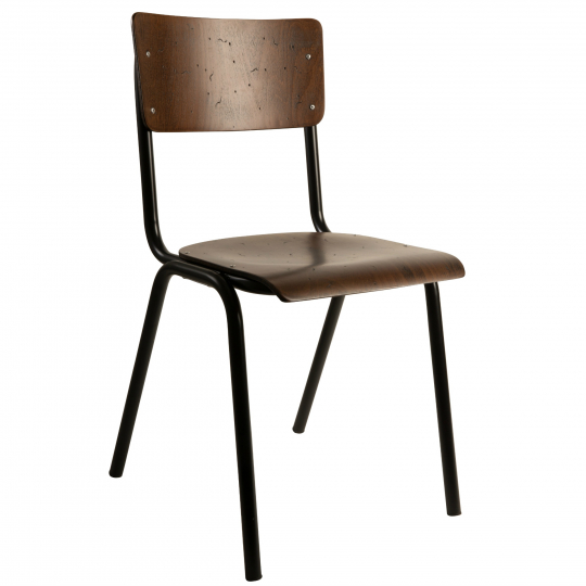 Stol 'Scuola' - Brun