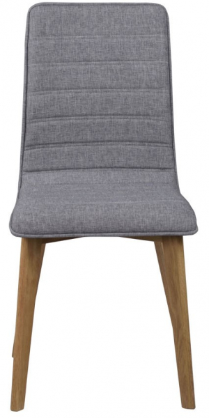 Stol 'Gracy' - Lys grå/Eik