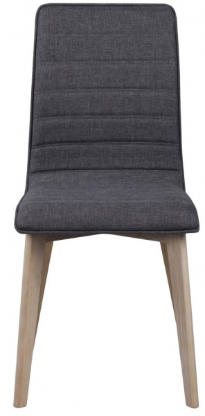 Stol 'Gracy' - Mørkegrå/Hvitpigmentert