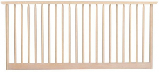 Sengegavl 'Riggins' - Hvitpigmentert