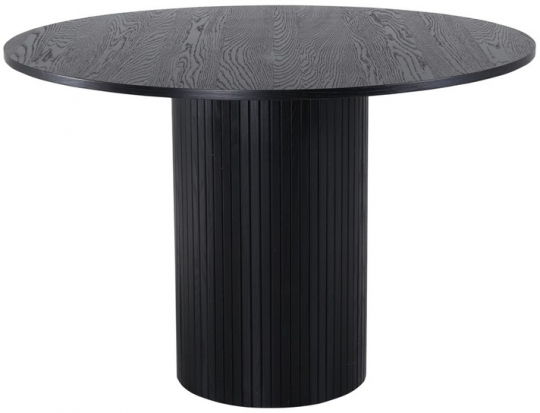 Spisebord 'Barkaby' Rundt 110cm - Svart