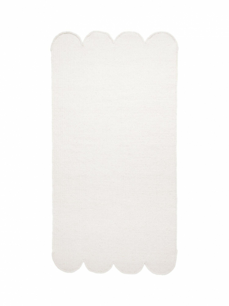 Ullteppe 'Fia' 70x140cm - Offwhite