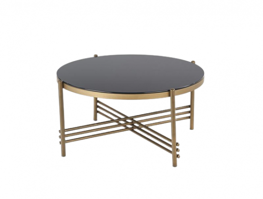 Salongbord 'Mare' - Svart/Gull