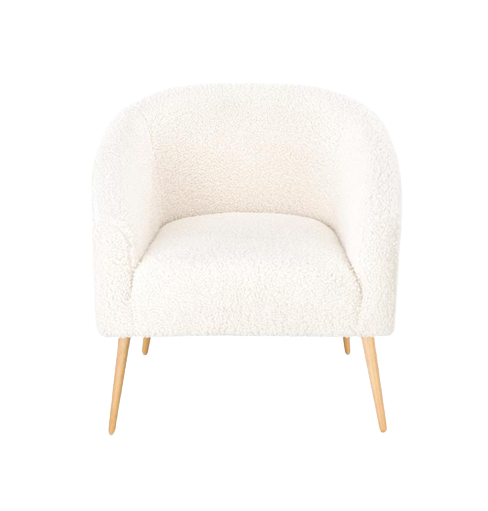 Lenestol 'Lugnet' - Creme/Naturlig