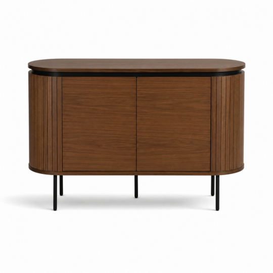 Sideboard 'Kärra' - Valnøtt/Sort