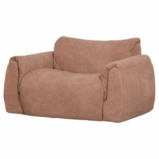 Loveseat 'Baggy' - Brun/Rosa