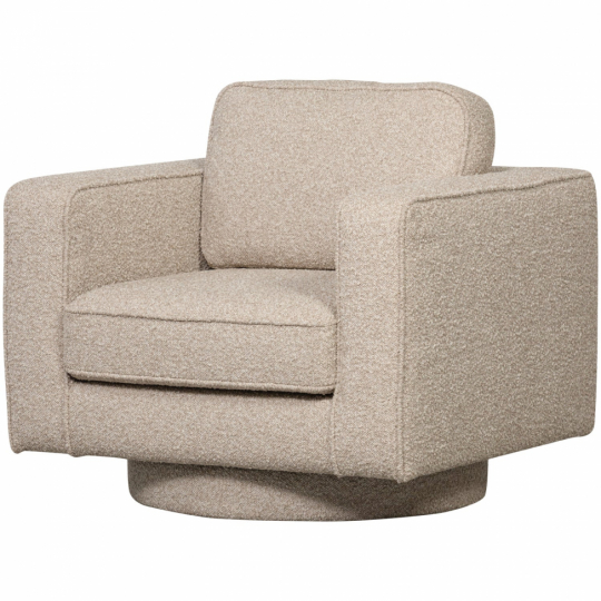 Dreibar lenestol 'Lazy' - Beige bouclé