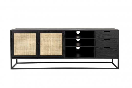 Sidebord 'Guuji' - Sort/Beige