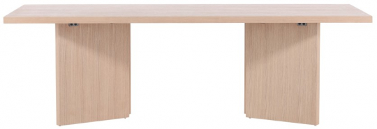 Spisebord 'Bakkafrost' 100x240cm - Hvitpigmentert eik