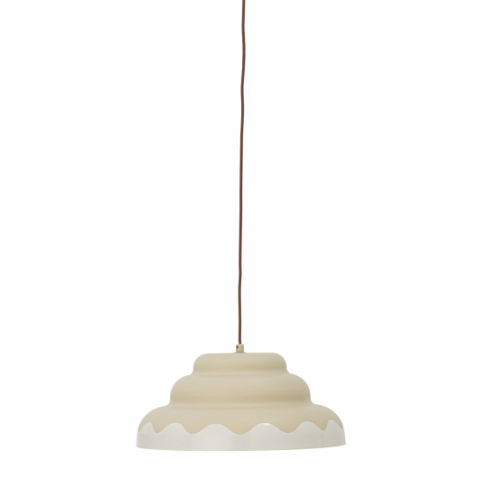 Taklampe 'Lacya' 40cm Rund - Naturlig