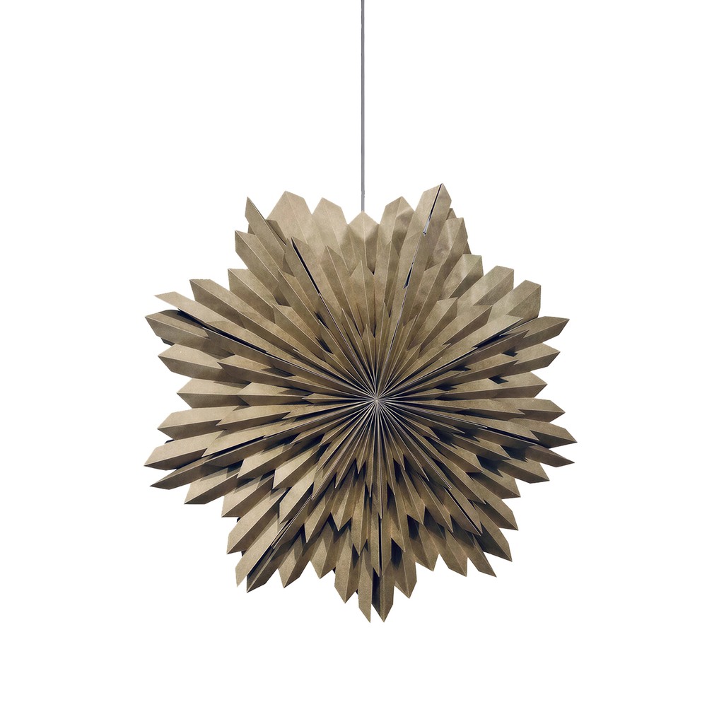 Adventsstjerne 'Oslo' 80cm - Brun