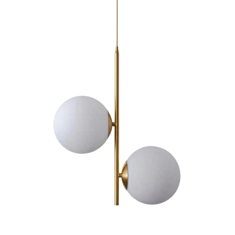 Taklampe 'Creme Satin' - Messing