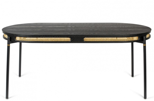 Spisebord 'Don't Stop the Webbing' 180x90cm - Svart