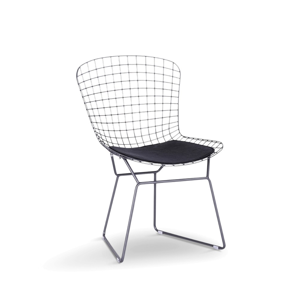 Stol 'Bertoia' - Sölv/Grå