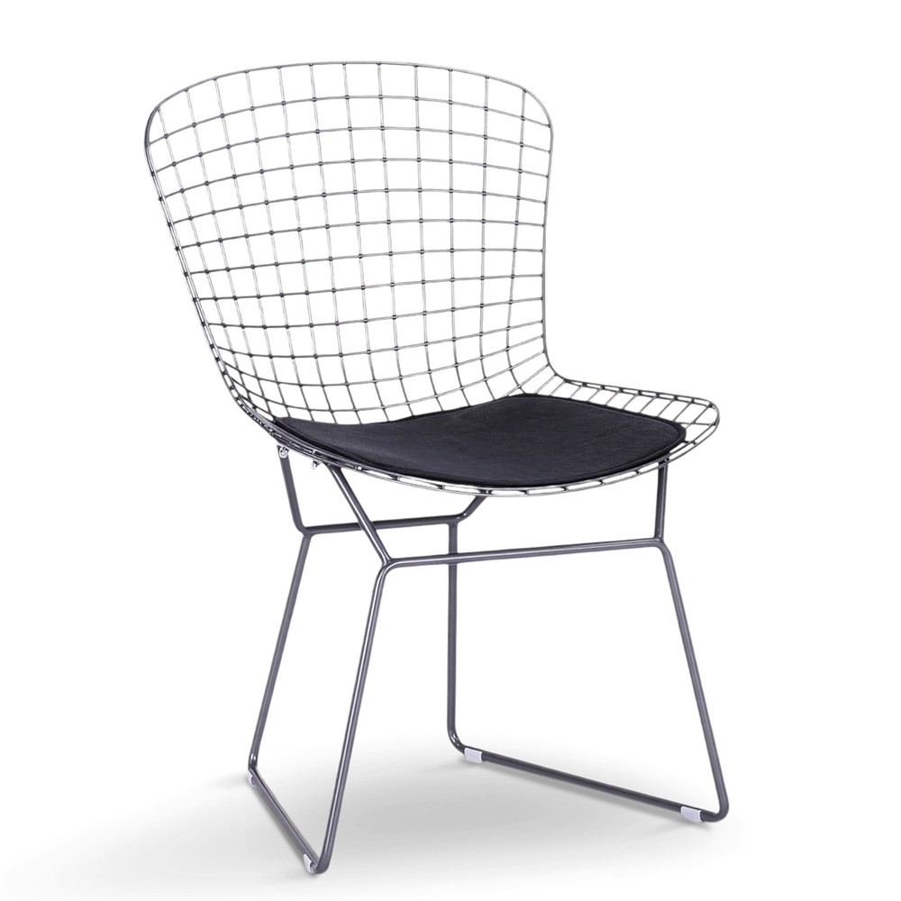 Stol 'Bertoia' - Sölv/Grå