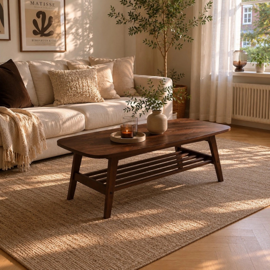 Salongbord 'Créme'- Walnut