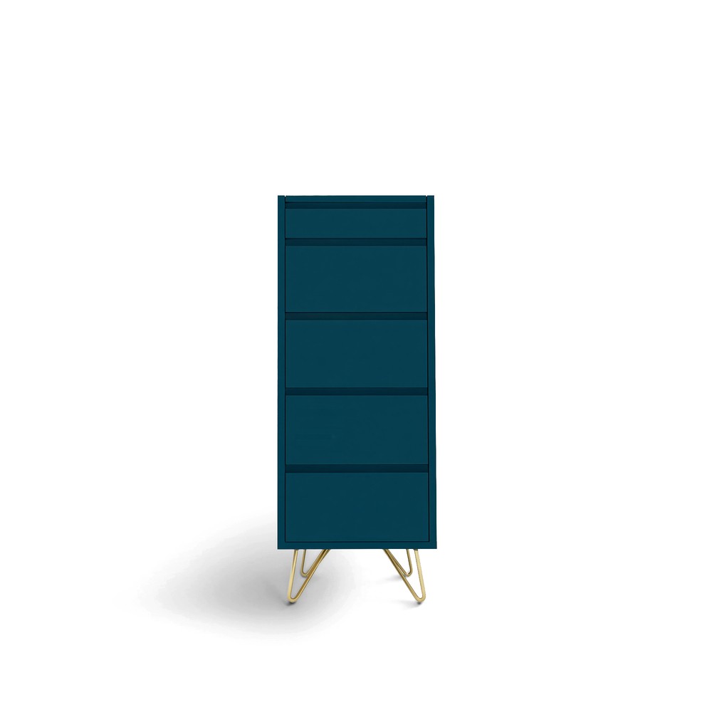 Kommode 'Elle' 45x110 - Grønn/Messing