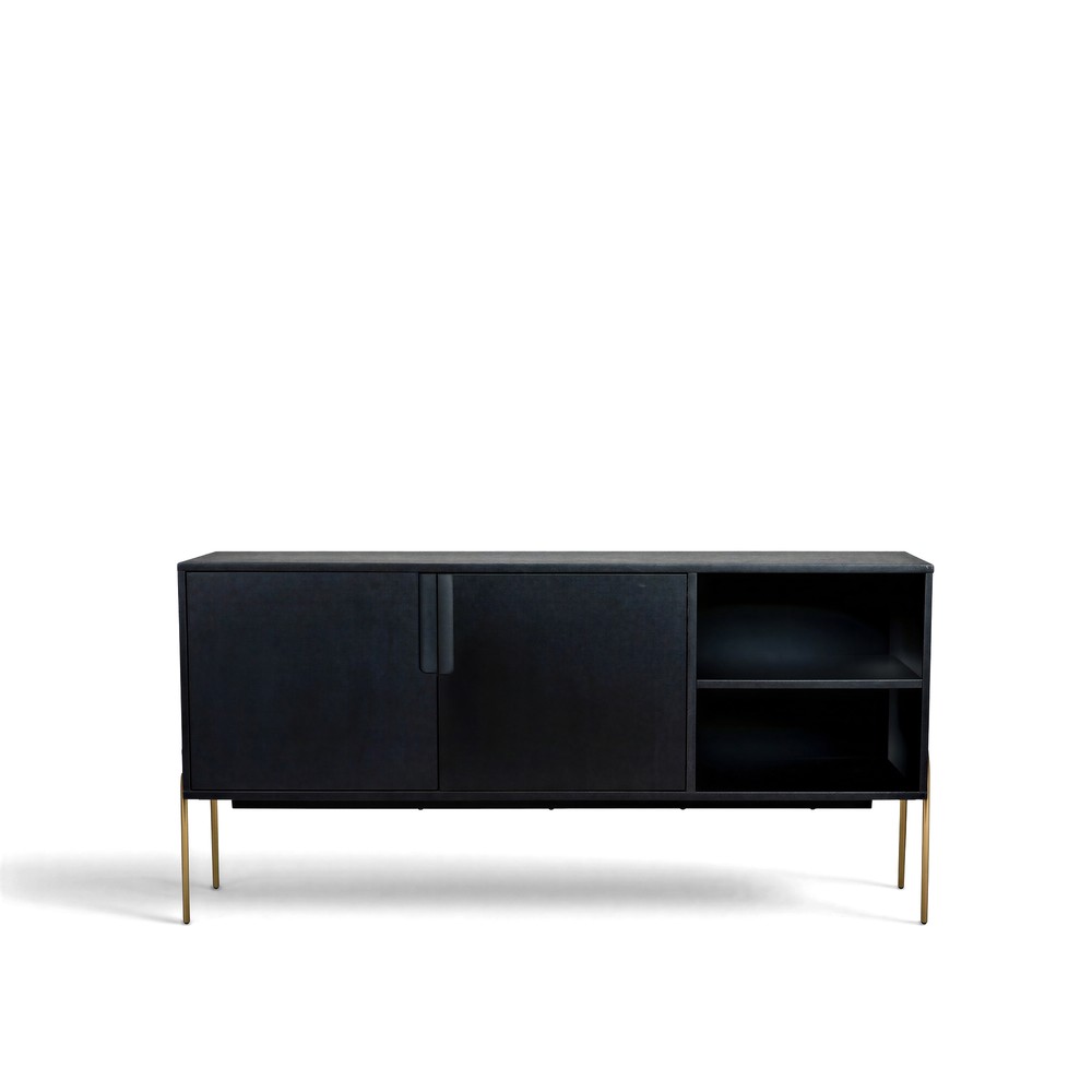 Sideboard 'Frölunda' - Svart/Gull