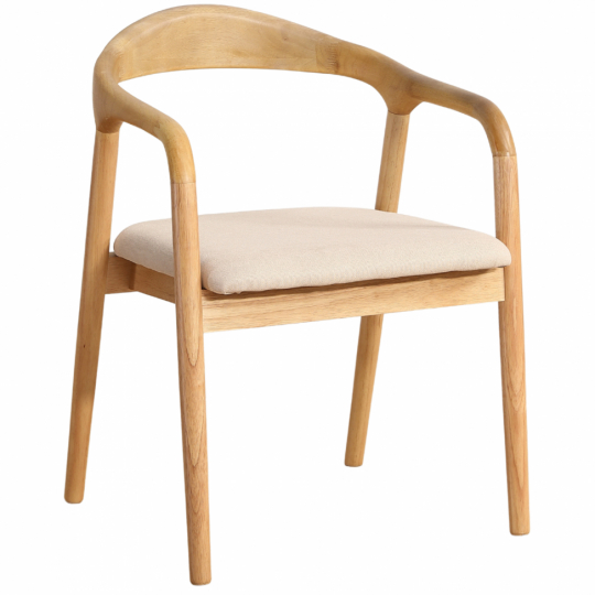 Lenestol 'Aspa' - Naturlig/beige