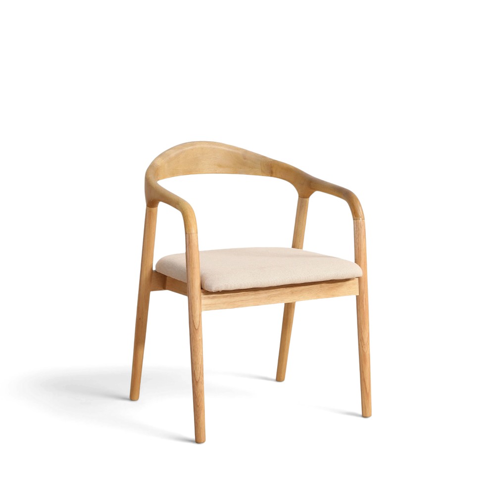 Lenestol 'Aspa' - Naturlig/beige