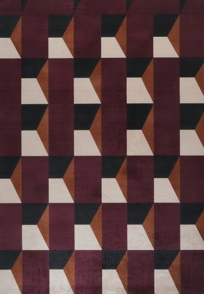 Teppe 'Valora' - Rød/Lilla