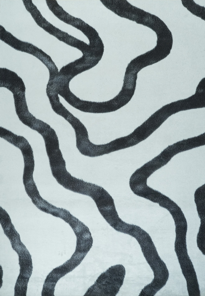 Teppe 'Heloria' - Svart/Hvitt