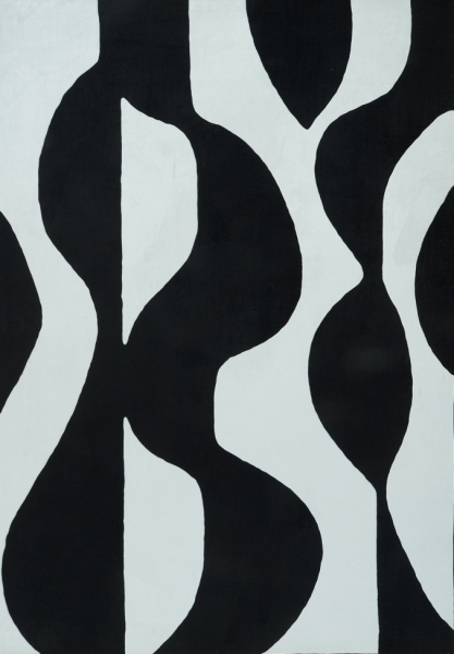 Teppe 'Sorvento' - Svart/Beige