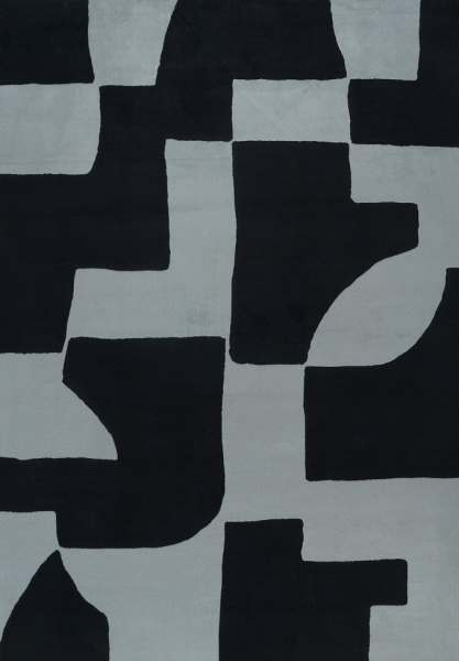 Teppe 'Velenna' - Svart/Grå