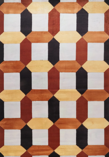 Teppe 'Oralia' - Hvit/Multifarget