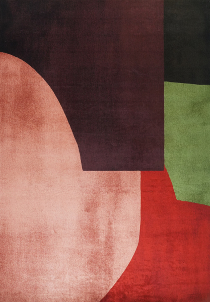 Teppe 'Savelle' - Rød/Multifarget