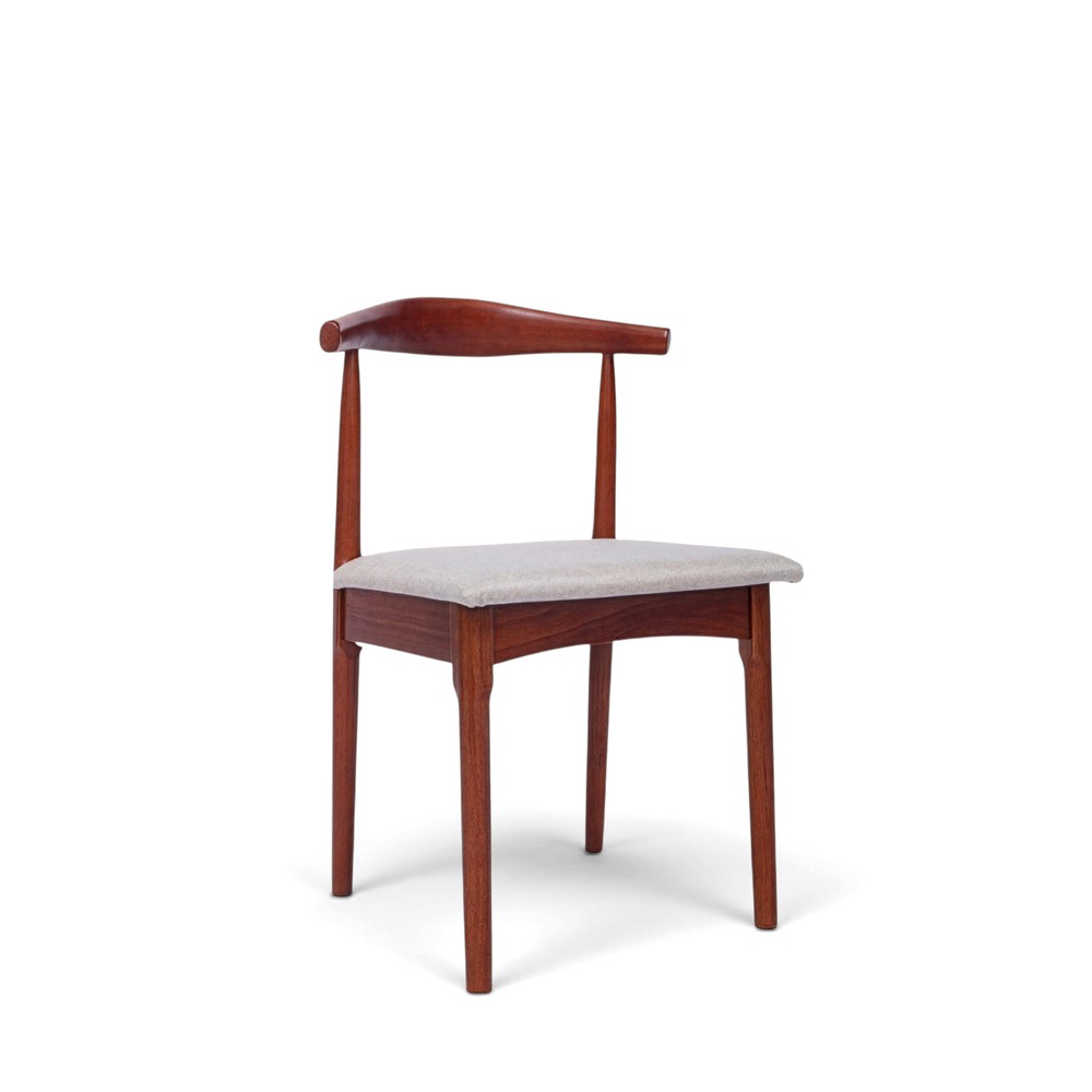 Stol 'Fager' - Valnött/Beige