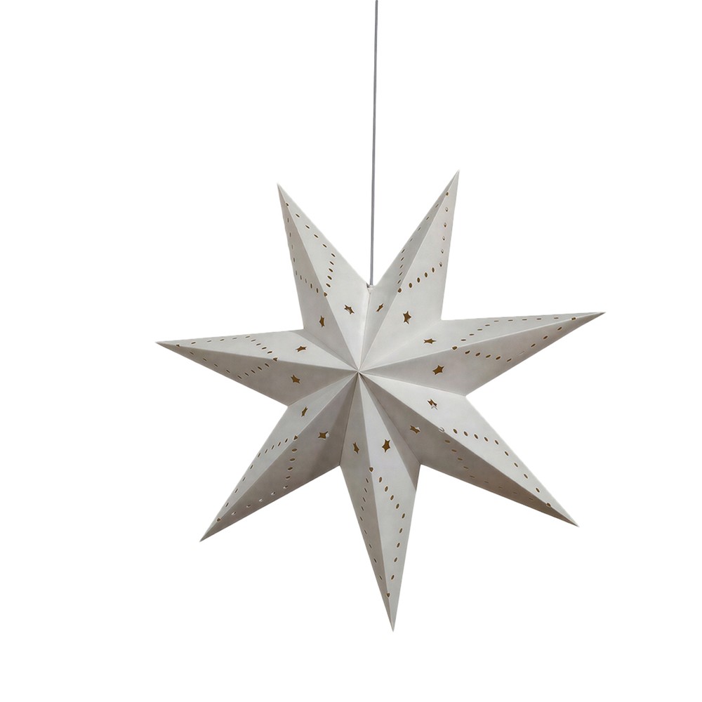 Adventsstjerne 'Skimra' 45cm - Hvit