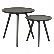 Salongbord x2 'Daisy' - Svart