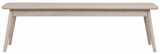 Benk 'Yumi' - Hvitpigmentert eik