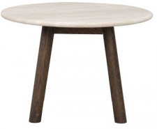 Salongbord 'Taransay' Rundt 60cm - Beige/Brun