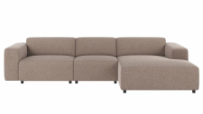 4-seters sofa 'Willard' Sjeselong H - Beige