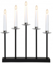 Adventstake 'Greta' - Svart/Sölv