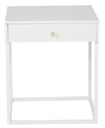 Nattbord 'Bergslagen' 41x43 - Hvit