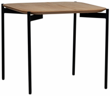 Salongbord 'Frida' 50x50 cm - Naturlig/Svart