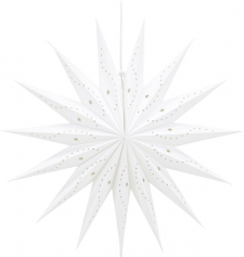 Adventsstjerne 'Laholm' - Hvit