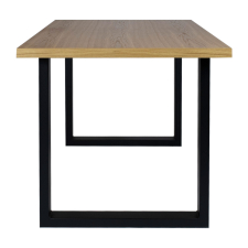 Spisebord 'Radus' 140x85cm - Eik/Svart