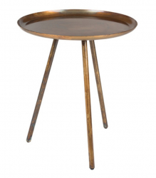 Sidebord 'Frost' - Messinglakkert jern