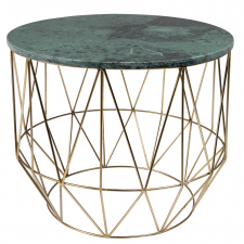 Sidebord 'Boss' - Grønn/Messing