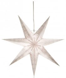 Julestjerne 'Antique' - Hvit