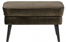 Fotskammel 'Rocco' - Grønn/Fløyel