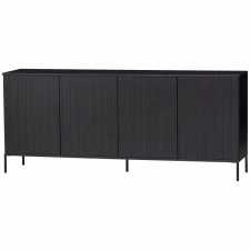 Sideboard 'New Gravure' 200 cm - Svart/Svart