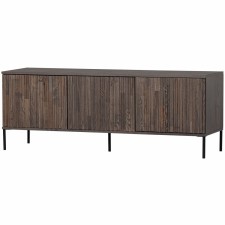 TV-benk 'New Gravure' 150 cm - Mørk brun/Sort