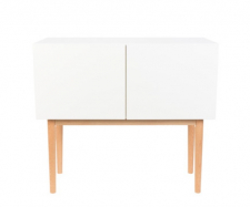 Skap 'High on Wood' - Hvitt/Tre