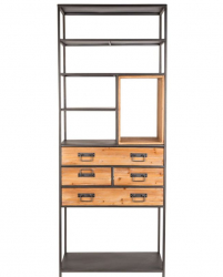 Hyller 'Samuel' - Naturlig/Svart