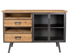 Sidebord 'Damian' - Svart/Naturlig